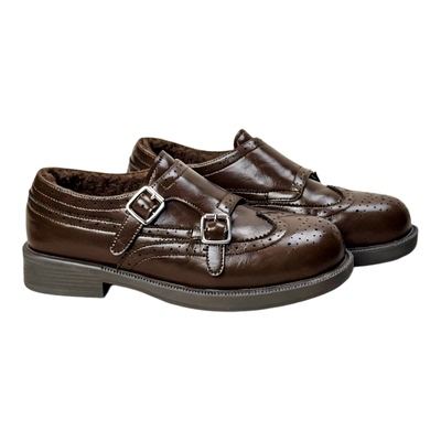 达芙妮英伦复古加绒乐福鞋