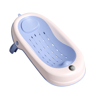 感温婴儿洗澡浴架坐躺托神器宝宝浴盆通用浴床托防滑垫新生儿浴网