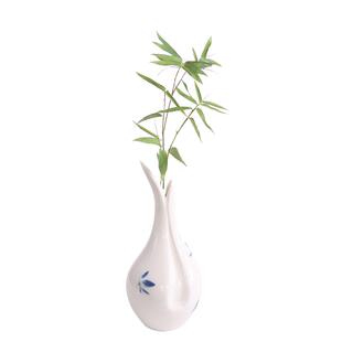 新中式百搭手绘蝴蝶兰花小花瓶插花台面花器家用功夫茶道花插摆件