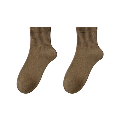 纯棉袜子男秋冬运动短袜抗菌防臭