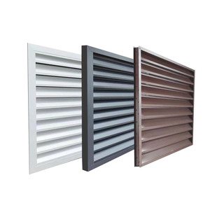 定制外墙防雨百叶窗格栅铝合金空调外机罩通风口室外防水百叶风口