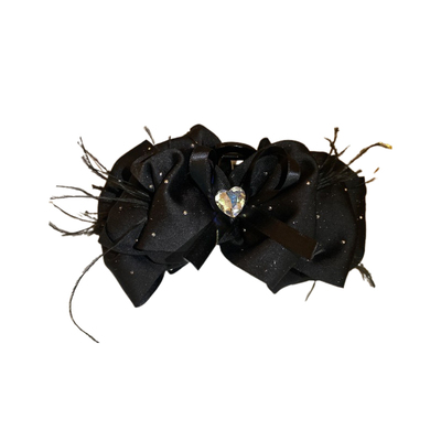 高级感满天星羽毛抓夹女