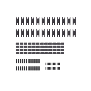 kelowna机械键盘PCB卫星轴垫片铁氟龙硅胶贴纸大键调教轴间垫纸