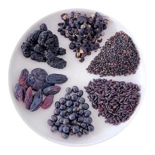 早c晚a内调百合山药杏仁六白露米七白饮原材料黑豆枸杞桑葚六黑饮