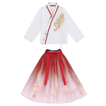 新款儿童汉服古装国学服国风男女童幼儿小学生班服武侠表演演出服