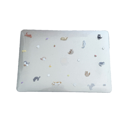 喵星童话王国2025款适用macbookair保护壳13.6寸m4苹果macbookpro套15笔记本电脑14寸6键盘膜air透明女8硬9猫