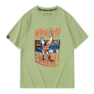 街头霸王6游戏周边桑吉尔夫老桑联名T恤衫夏季男纯棉短袖上衣宽松