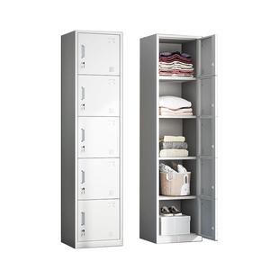 单门更衣柜宿舍带锁员工储物柜铁皮柜钢制柜更衣箱办公室衣柜鞋柜