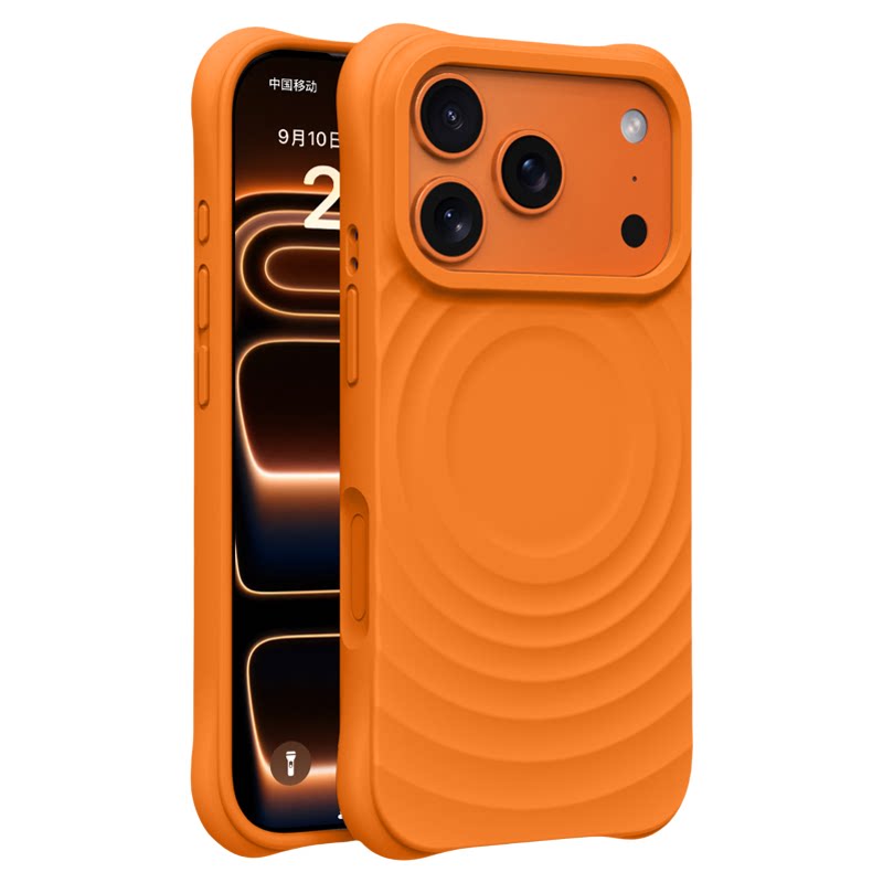 波漾液态硅胶纯色磁吸壳适用苹果iPhone1817Air161514ProMax手机壳13全包15pro防摔16pro简