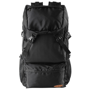 短途背包男士出差商务旅行包大容量男双肩包旅游户外轻便登山包黑