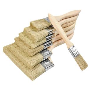 正宗油漆刷子不掉毛鬃毛刷猪毛软毛除尘刷油漆小硬毛刷子工业用