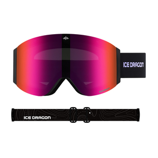 冰龙滑雪镜磁吸翻盖 双层高清防雾防风男女专业护目镜眼镜透气