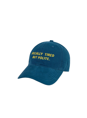 WICK SOCIALLY 帆布棒球帽-钢蓝色 MUSINSA韩国直邮官方正品