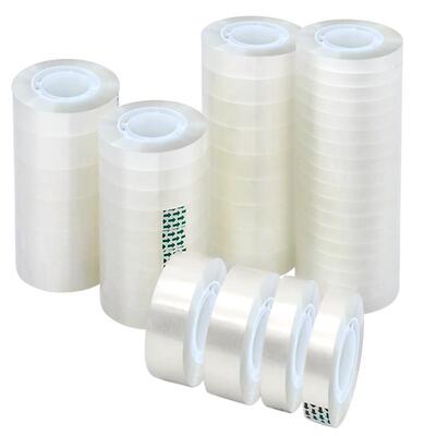 透明文具胶带小卷胶条手工儿童胶纸学生用错字粘贴办公包装封口细窄胶布花店花束固定切割器批发修补