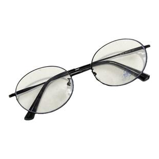 椭圆小框金丝银色近视眼镜男女日系复古拍照素颜装饰平光镜有度数