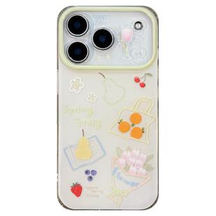 由里公园ins少女春日限定清新手绘水果插画17适用17pro苹果17ProMax手机壳iPhone16全包14新款16Promax保护套