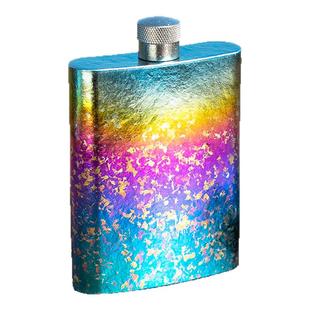 钛途TiTo纯钛酒壶方形100ml户外酒具复古便携式二两迷你白酒洋酒