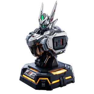 模寿moshow武成侯胸像充电中心65W氮化镓多口充电器湖中骑士国产拼装成品机甲模型送男生生日实用礼物高级感