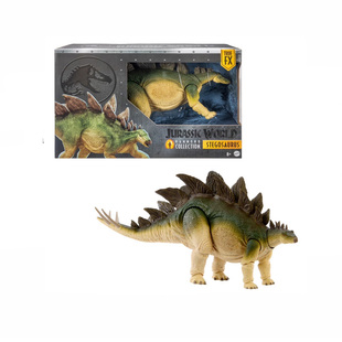 美泰Jurassic World侏罗纪世界哈蒙德大型收藏系列剑龙儿童玩具男