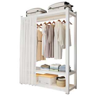 衣柜简易组装加粗钢制金属货架置物架卧室家用2025新款爆款挂衣架