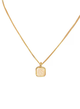 柏林少女2025年新款几何贝壳项链