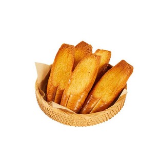 颜小贝全麦碱水奶香片法式烤面包片早餐整箱代餐零食饱腹健康烘焙