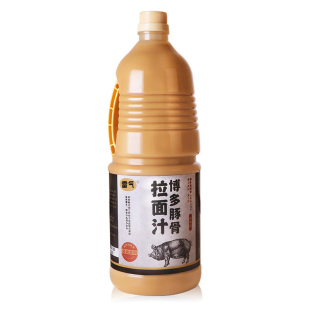 雷气日式料理豚骨拉面汁1.8L浓缩猪骨拉面调味商用火锅汤底汤料包