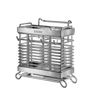 304不锈钢筷子厨房置物架筷子篓壁挂式筷笼餐具勺子筷子筒收纳盒