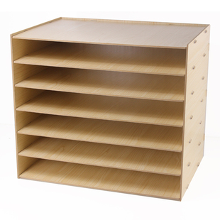 加厚文件架 4K文件架 A3工程图纸画纸多层办公资料整理桌面收纳架