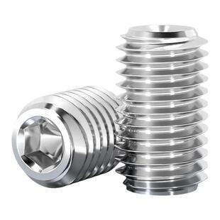 304不锈钢内六角凹端紧定螺丝无头机米顶丝螺钉M2M3M4M5M6M8M10mm