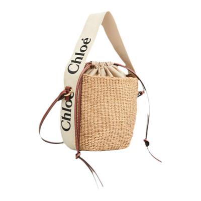 Chloe蔻依WOODY编织小号提篮包