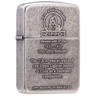 ZIPPO打火机官方正品 防风芝宝古银1941复刻十周年历史纪念送礼物