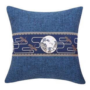 新中式棉麻抱枕靠垫套腰枕客厅实木沙发靠枕套亚麻抱枕套不含芯