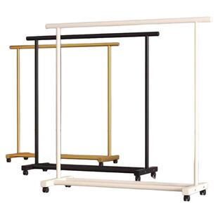 简易晾衣架落地家用卧室加粗衣帽架宿舍折叠凉衣杆室内挂衣服架子