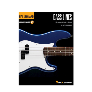 贝斯教材 马特 沙福格拉斯 附在线音乐 海伦德原版进口乐谱书 Matt Bass Lines Hal Leonard Bass Method HL00148194