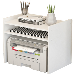 涵雅居 办公室打印机架子桌面多层收纳架 现代简约置物架复印机架