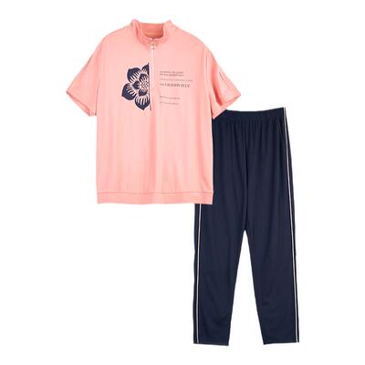 贴心女士短袖运动休闲套装