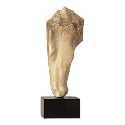 形上客厅雕塑摆件仿玉石马头