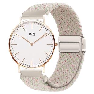 适用DW女士手表 PETITE系列女款表带28MM磁吸编织透气替换腕带