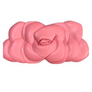 12x6cm高端长款小香花朵超纤饰品包花鞋花胸花头夹底加胸针发夹扣