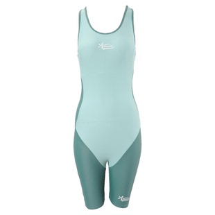 连体大码泳衣女胖mm200斤游泳馆专用保守竞速游泳衣五分裤初学者