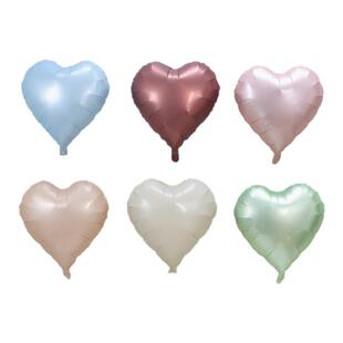 ins18寸爱心形气球生日装饰场景布置周岁儿童派对男孩女孩背景墙