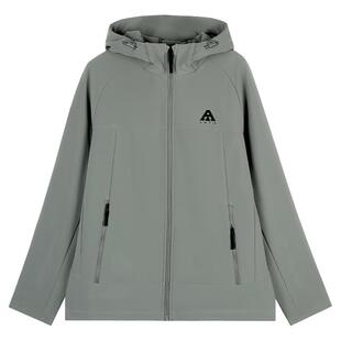安踏运动外套男款2026春季新款青少年加绒连帽上衣防风防泼水夹克