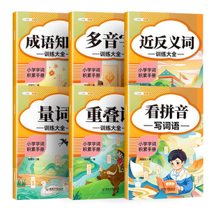 斗半匠词语积累大全训练小学1-6年级量词重叠词成语知识手册人教版一年级二年级词语积累专项练习多音字词近义反义词看拼音写词语