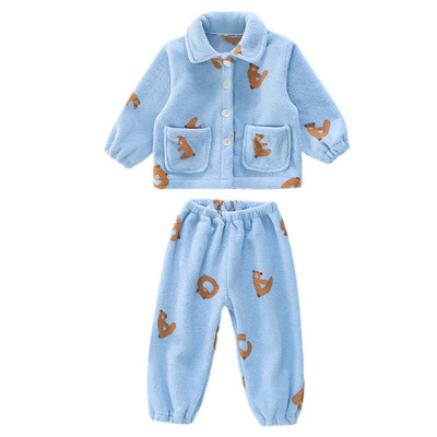 2025年冬季新款男童家居服套装