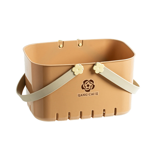 手提洗澡篮子浴筐塑料收纳筐浴室洗漱用品沥水学生宿舍镂空洗浴篮