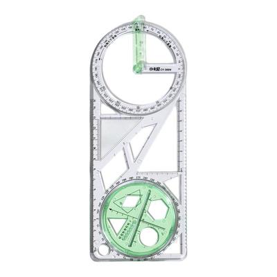 多功能数学绘图尺中小学生几何尺初高中三角尺量角器几何函数尺子