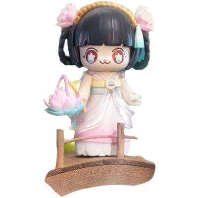 盲盒52toys花语玫瑰蝴蝶铃兰手办