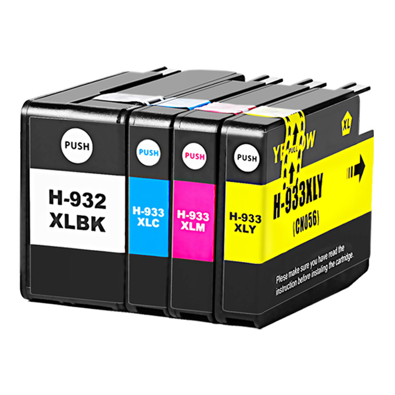 彩格适用HP932 933墨盒惠普打印机Officejet 7510 7110 7610 7512 7612 6100 6700 6600 933XL 932XL四色墨盒