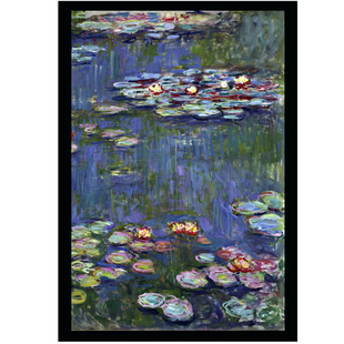 世界名画挂画莫奈名家油画海报睡莲日出印象贴画客厅卧室装饰画